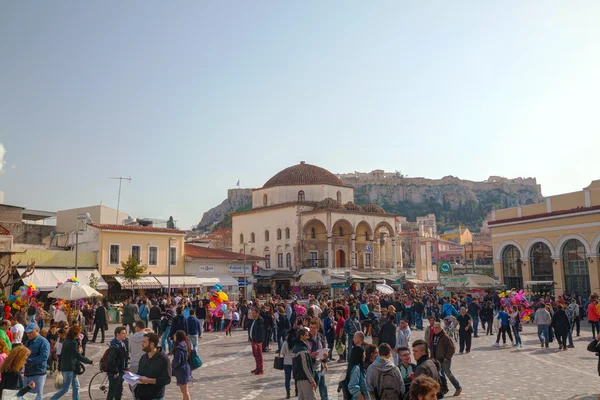 Monastiraki Meydanı Atina, Yunanistan — Stok fotoğraf