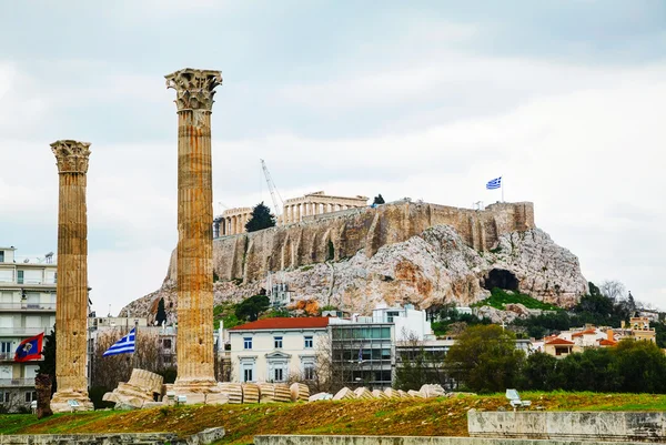 Temple of Olympian Zeus in Athens — Stock Photo, Image