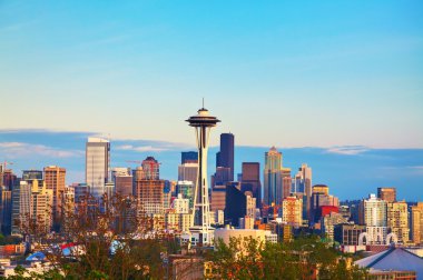 Downtown seattle kerry Parkı'ndan görüldüğü gibi