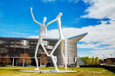 The Dancers public sculpture in Denver clipart