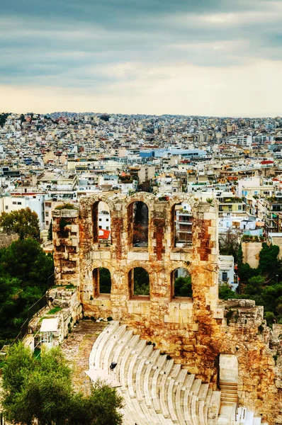 Odeon av herodes atticus i Aten — Stockfoto