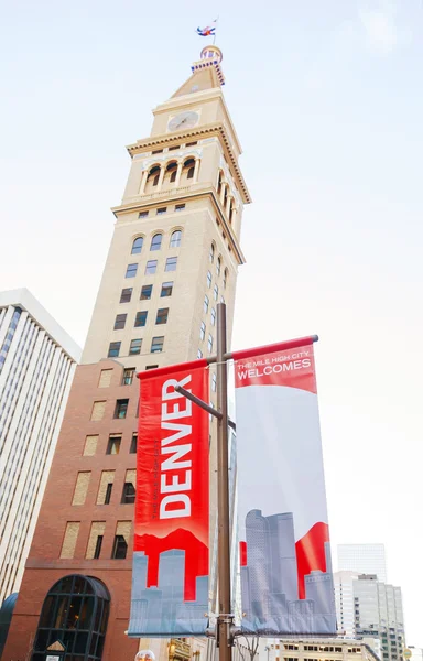 Denver welcomes you sign — Stock Photo, Image