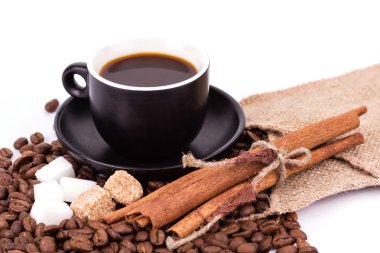 bir fincan kahve. Kahve molası kavramı.