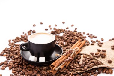 bir fincan kahve. Kahve molası kavramı.