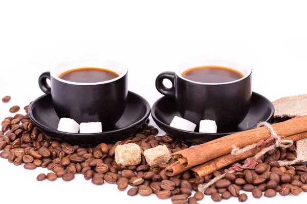 Two cups of coffee. Coffee break concept. — Stock Photo, Image