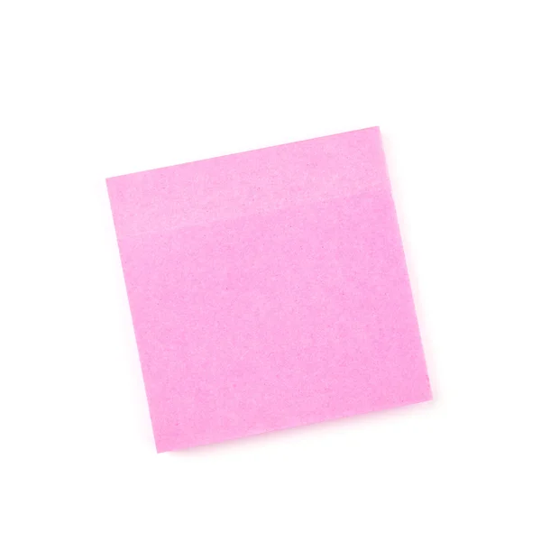 Nota de papel rosa pegajoso — Fotografia de Stock