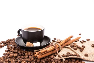 bir fincan kahve. Kahve molası kavramı.