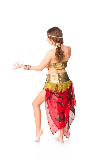 Beautiful eastern belly dancer — Stock Photo, Image