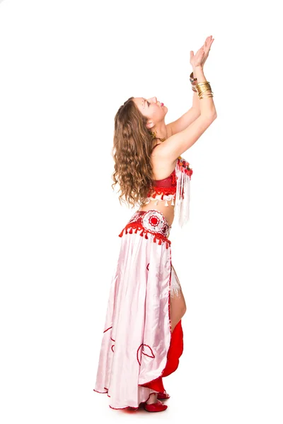 Beautiful eastern belly dancer — Stock Photo, Image