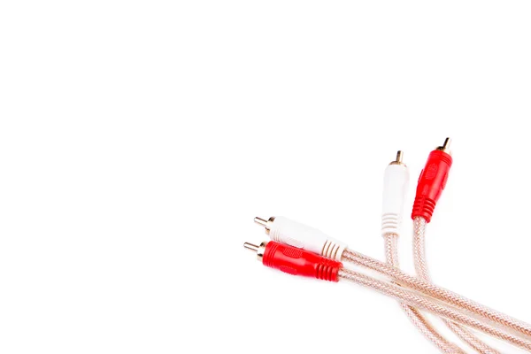 Kabelové konektory izolované na bílém — Stock fotografie