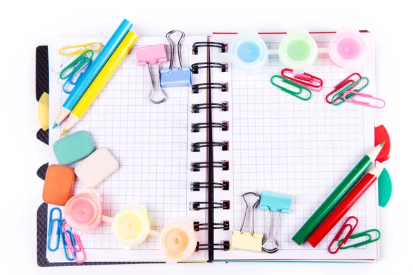 School and office stationary. Back to school concept — Stock Photo, Image