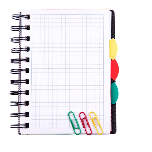 Office notebook. tillbaka till skolan koncept. post den anmärkning. — Stockfoto
