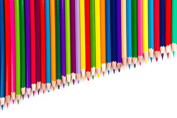 Colour pencils isolated — Stock Photo, Image