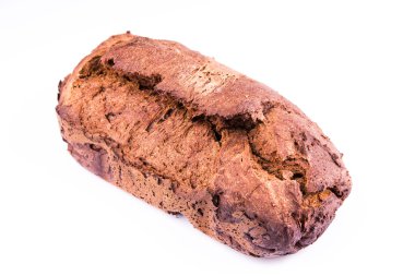 beyaz bitti izole kahvaltı gevrekleri taze ev yapımı kahverengi ekmek