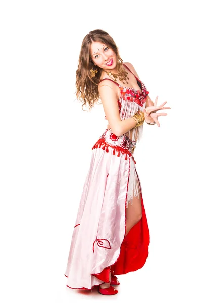 Beautiful eastern belly dancer — Stock Photo, Image