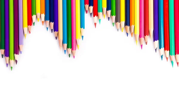 Colour pencils isolated — Stock Photo, Image