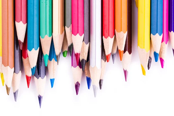 Colour pencils isolated — Stock Photo, Image