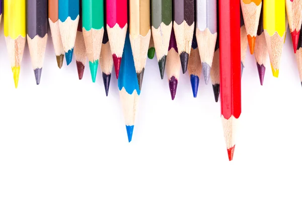 Warna pensil diisolasi — Stok Foto