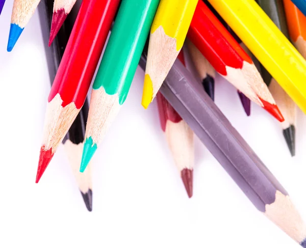 Colour pencils isolated — Stock Photo, Image