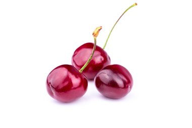 izole tatlı taze kiraz