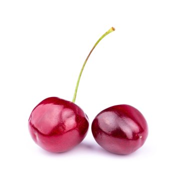 izole tatlı taze kiraz