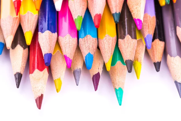 Colour pencils isolated — Stock Photo, Image