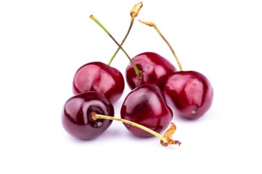 izole tatlı taze kiraz