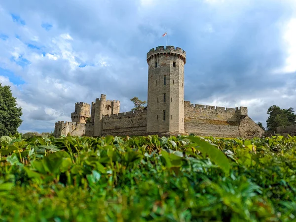 Warwick Castle Medieval Castle Original Built William Conqueror 1068 View — Zdjęcie stockowe