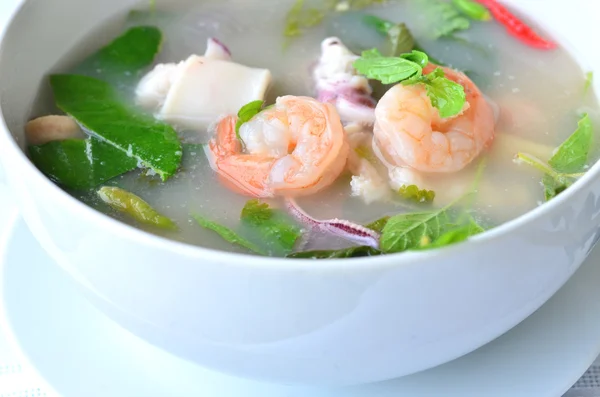 Sopa de camarones, Tom Yum Goong — Foto de Stock