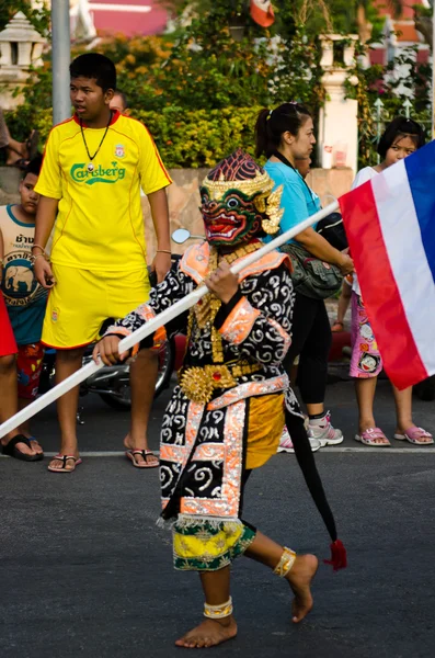 Phranakhonkhiri festival parade 2013 na ulici — Stock fotografie