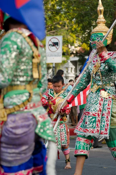 Phranakhonkhiri festival parade 2013 na ulici — Stock fotografie