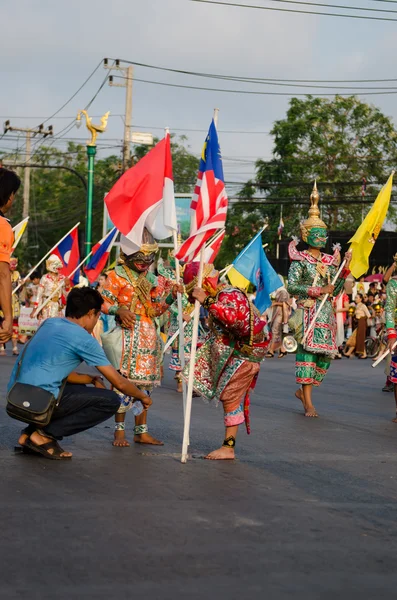 Phranakhonkhiri фестиваль парад 2013 на вулиці — стокове фото