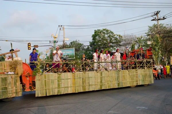 Phranakhonkhiri festival parade 2013 on street — Stock Photo, Image
