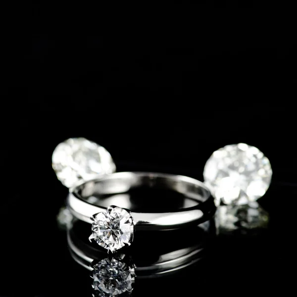 Anillo de dimond de boda — Foto de Stock