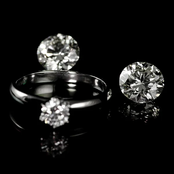 Wedding dimond ring — Stock Photo, Image