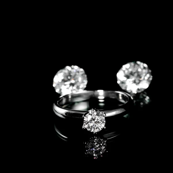 Wedding dimond ring — Stock Photo, Image