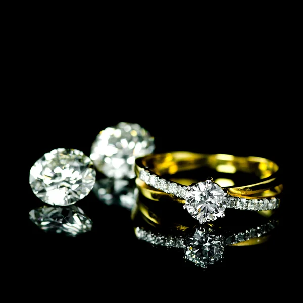 Wedding dimond ring — Stock Photo, Image