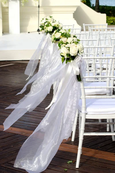 Bröllop stolar — Stockfoto