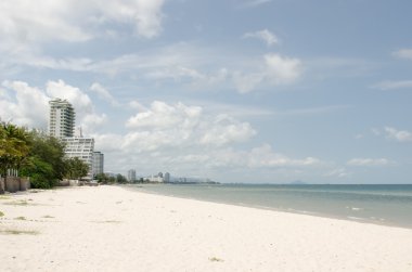 Tayland 'daki Hua Hin plajı.