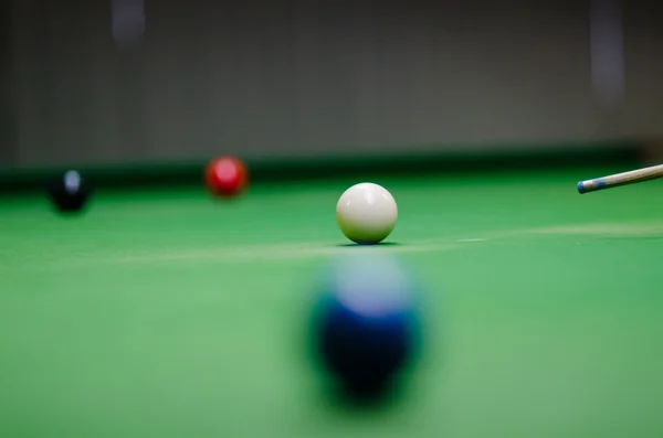 Snooker ball on table — Stock Photo, Image