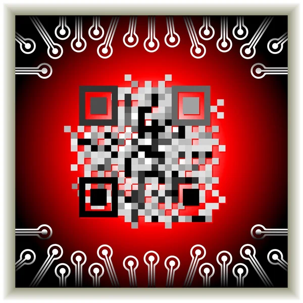 QR-code — Stockfoto