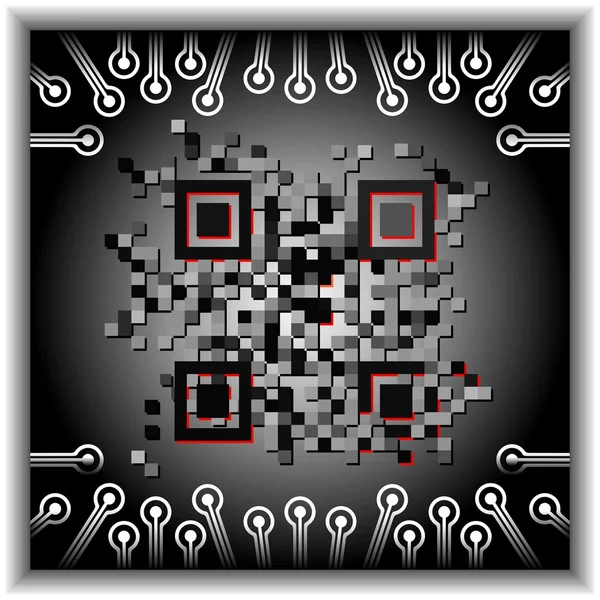 Codice QR — Vettoriale Stock