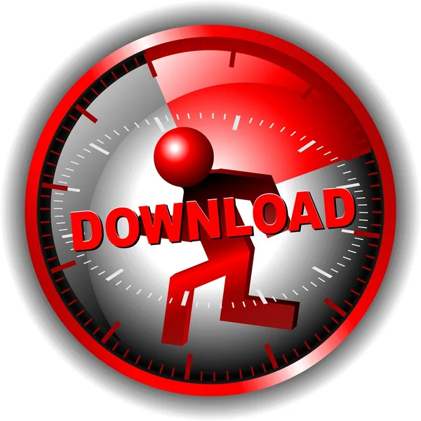 Düğme download — Stok fotoğraf