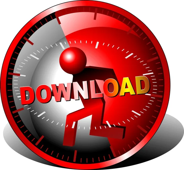 Düğme download — Stok fotoğraf