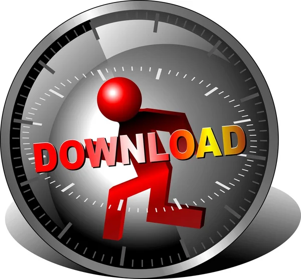 Düğme download — Stok fotoğraf