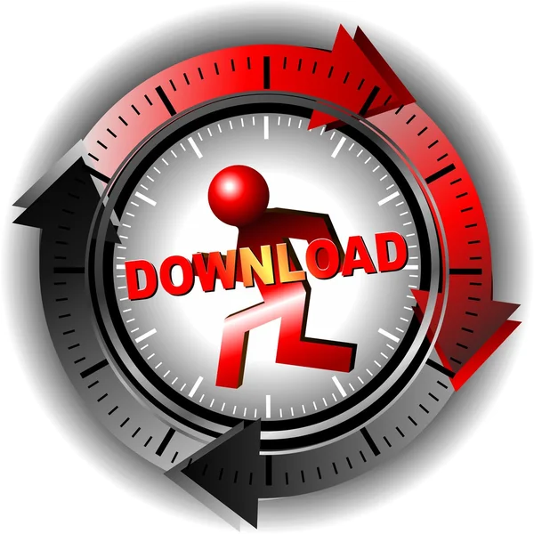 Düğme download — Stok fotoğraf