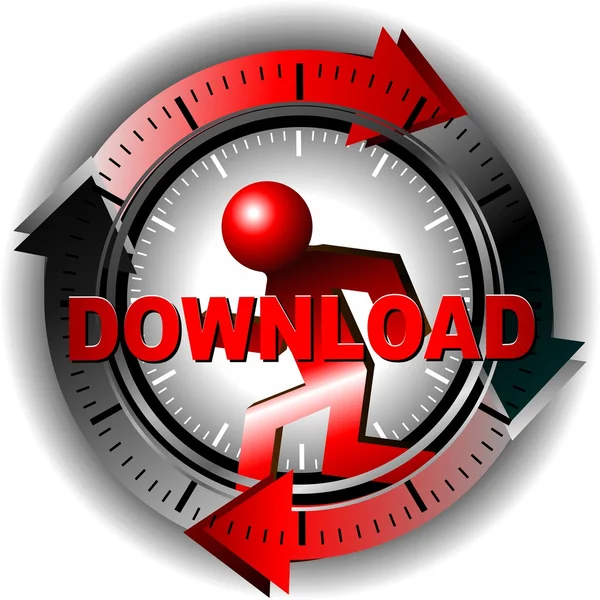 Düğme download — Stok fotoğraf