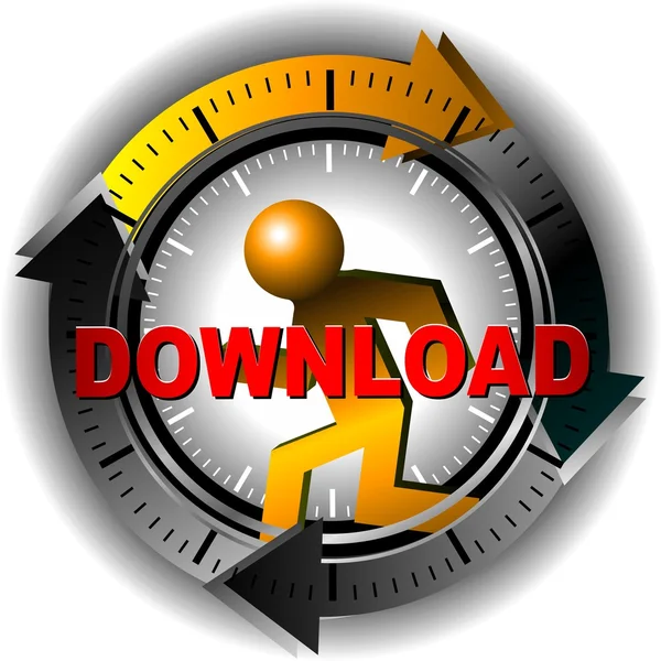 Düğme download — Stok fotoğraf