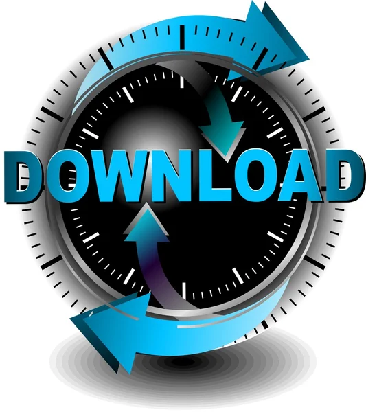 Düğme download — Stok Vektör