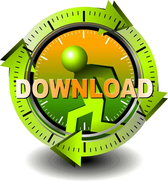 Düğme download — Stok fotoğraf